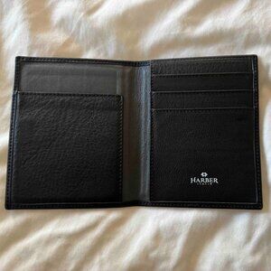 Harber Black Leather Passport Wallet – Like New